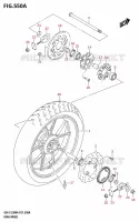 REAR WHEEL for Suzuki GSX-S 125 2024