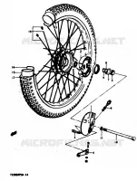 FRONT WHEEL for Suzuki TS-ER 50 1979