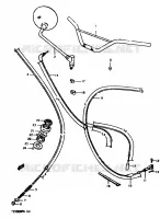 HANDLEBAR   CABLES for Suzuki TS-ER 50 1979