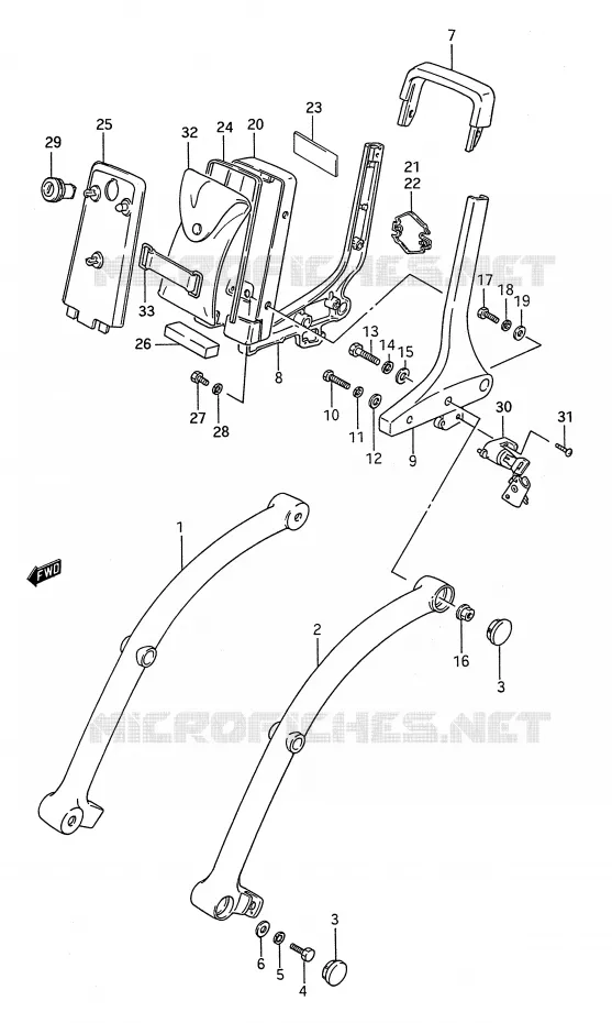 BACKREST Suzuki MOTO 1400 INTRUDER 1995  VS1400GLPS(E28)