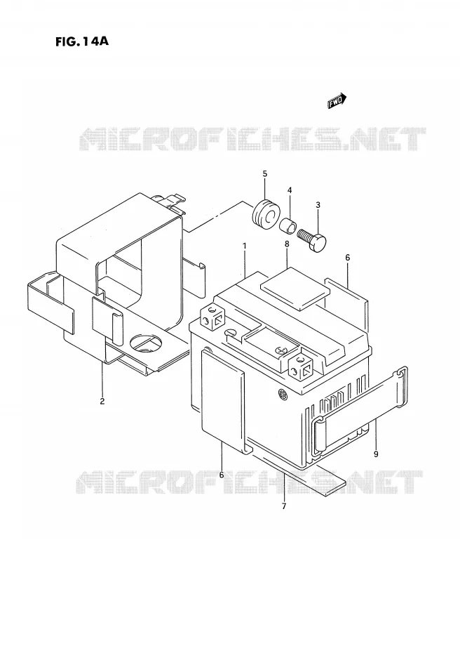 BATTERY (MODEL N,MODEL P/R E24) Suzuki MOTO 185 TS-ER 1989  TS185ERK(E24)