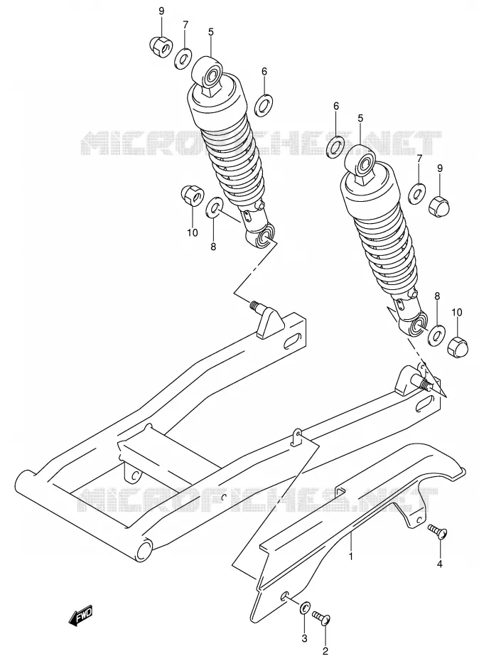 CHAIN GUARD Suzuki MOTO 125 INTRUDER 2007  VL125K7(E2)
