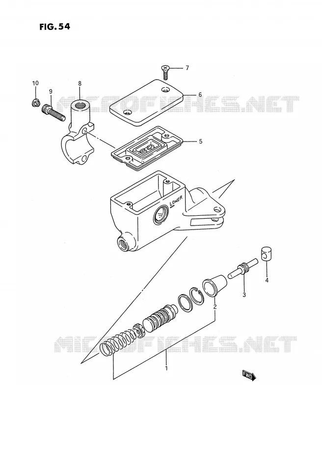 CLUTCH MASTER CYLINDER (SEE NOTE) Suzuki MOTO 1400 INTRUDER 1990  VS1400GLFL(E2)
