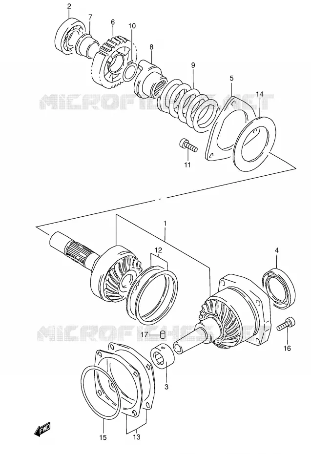 DRIVESHAFT Suzuki MOTO 1500 INTRUDER 2002  VL1500K2(E2)