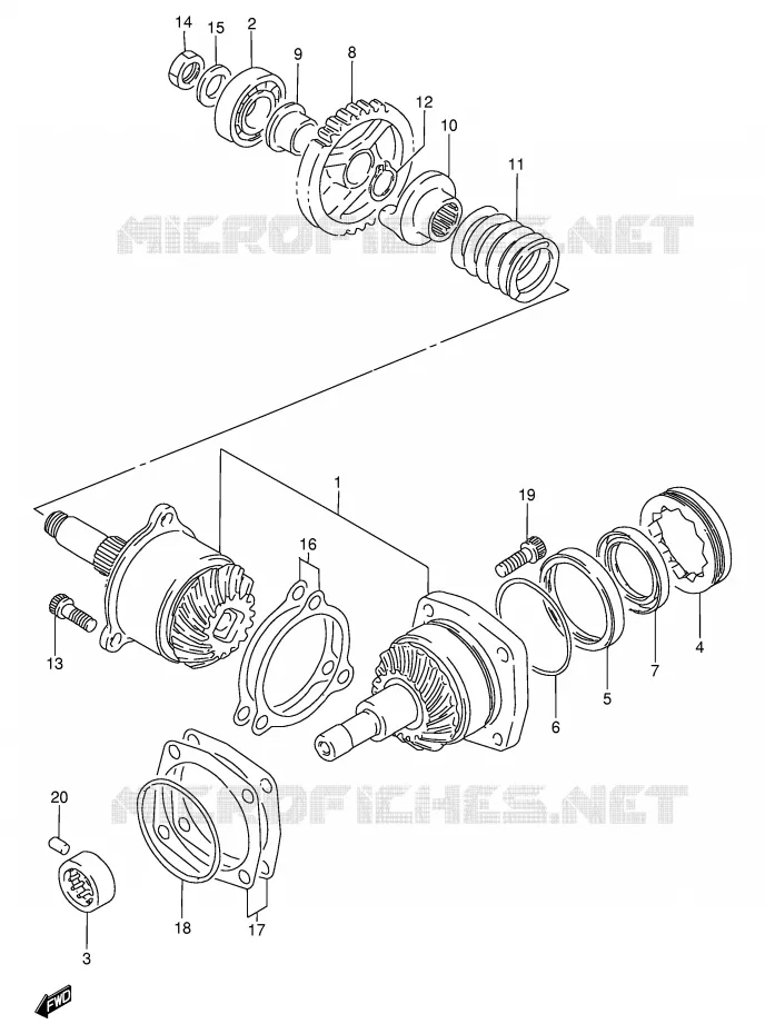 DRIVESHAFT Suzuki MOTO 800 INTRUDER 1992  VS800GLN(E28)