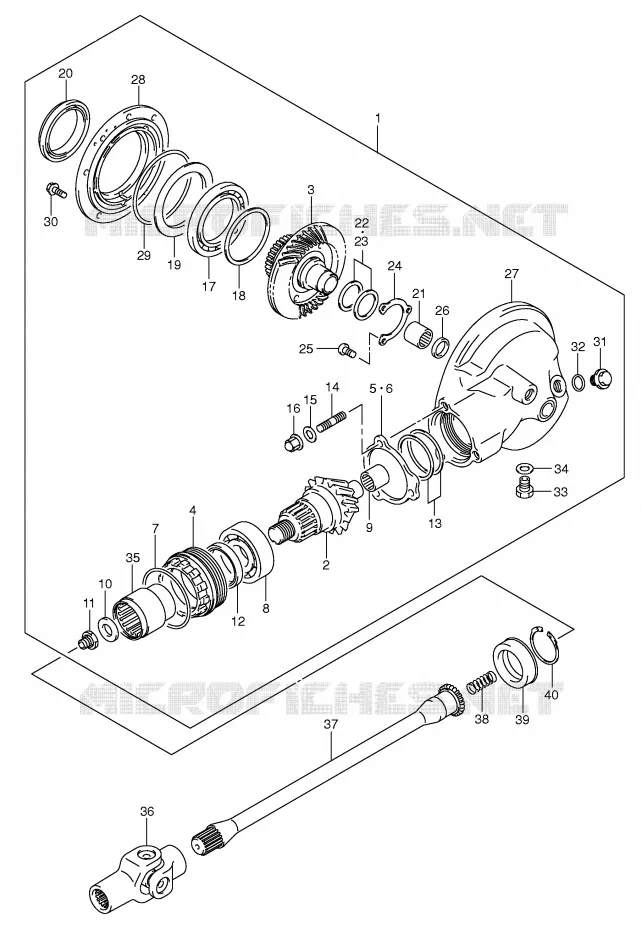 DRIVESHAFT Suzuki MOTO 800 VOLUSIA 2003  VL800K3(E2)