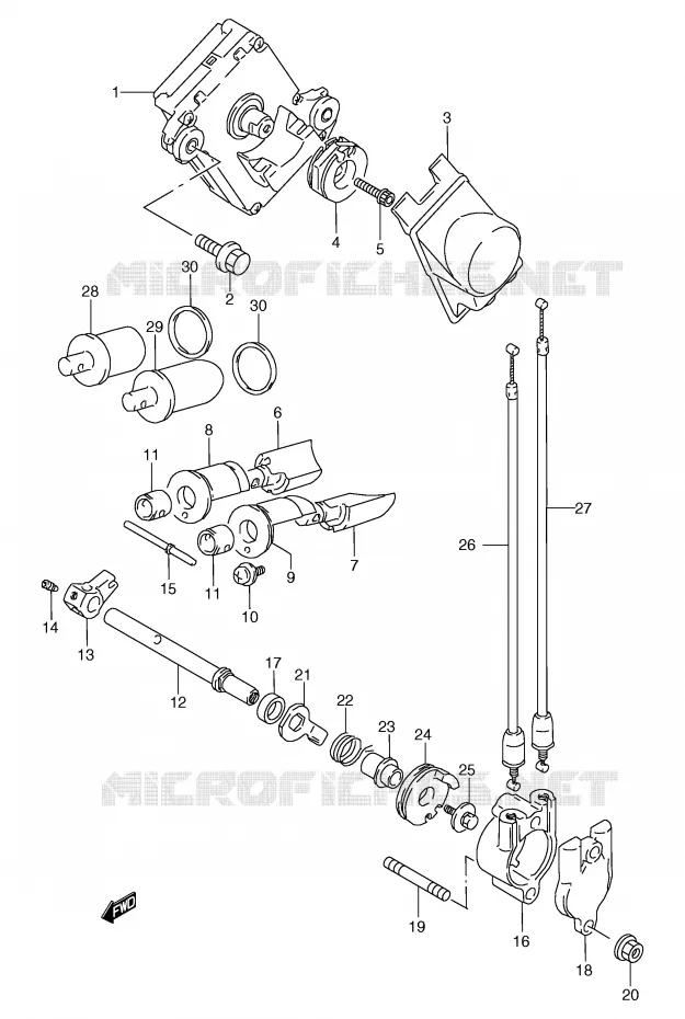 EXHAUST VALVE Suzuki MOTO 125 TS-R 1990  TS125RL(E2)