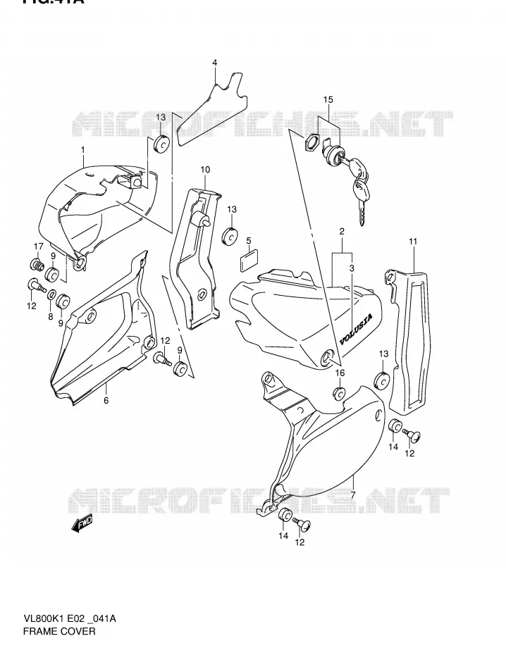 FAIRING (MODEL K2) Suzuki MOTO 800 VOLUSIA 2003  VL800K3(E2)