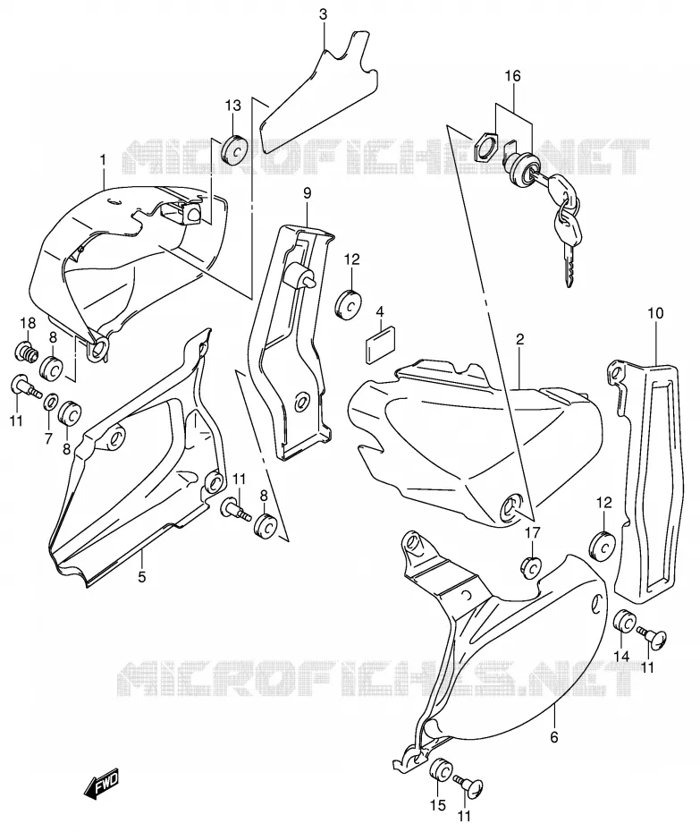 FAIRING (MODEL K3) Suzuki MOTO 800 VOLUSIA 2005  VL800ZK5(E2)