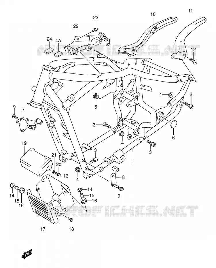 FRAME Suzuki MOTO 1500 INTRUDER 2002  VL1500K2(E2)