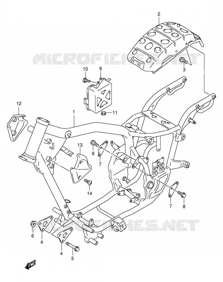 FRAME Suzuki MOTO 250 INTRUDER 2002  VL250K2(E2)