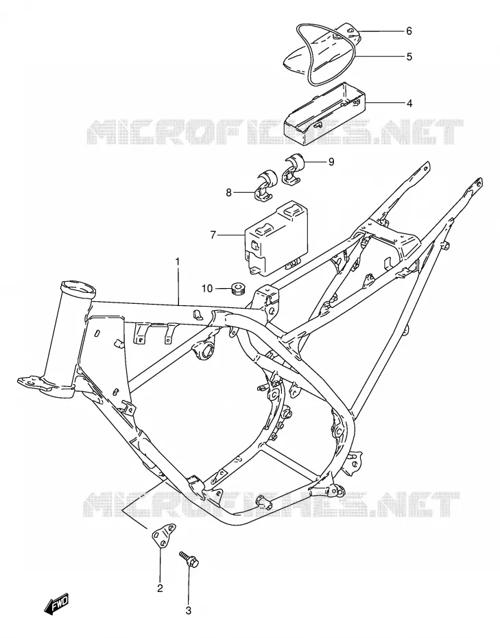 FRAME Suzuki MOTO 50 TS-W 1985  TS50WF(E6)