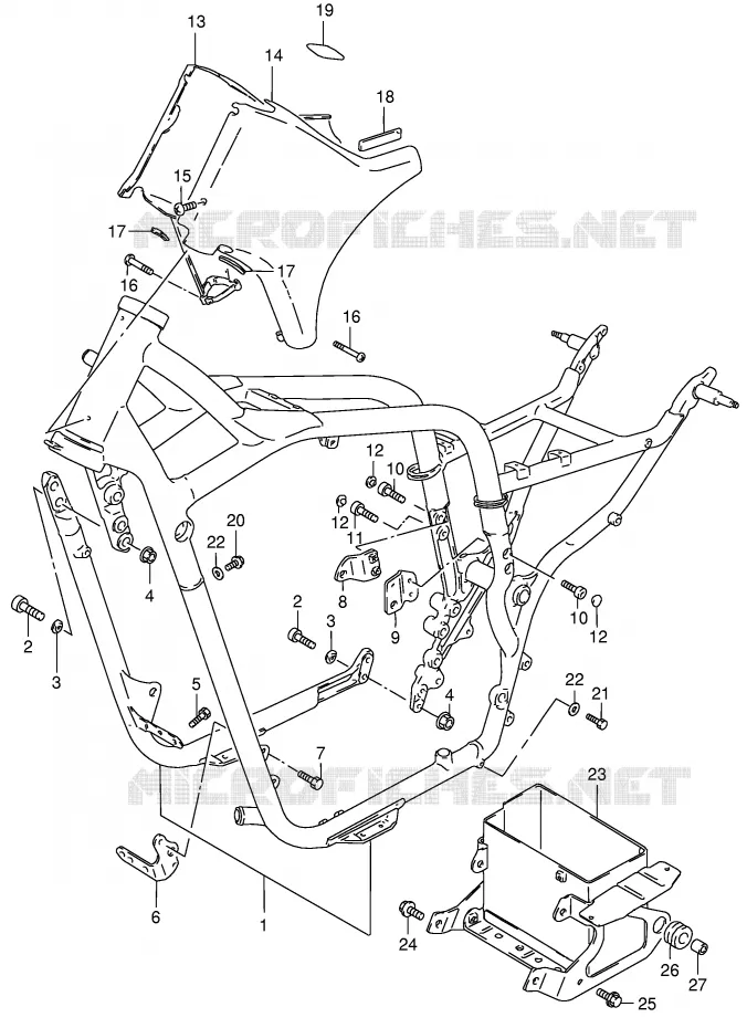 FRAME Suzuki MOTO 800 INTRUDER 2002  VS800GLK2(E3/E28)