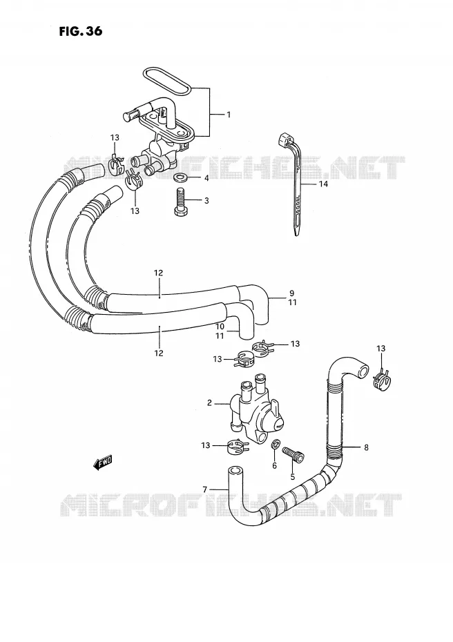 FUEL COCK (MODEL H/J/K/L/M/N/P/R) Suzuki MOTO 1400 INTRUDER 1991  VS1400GLPM(E2)