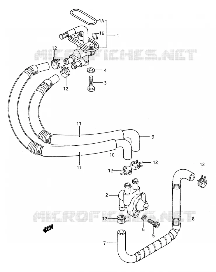 FUEL COCK Suzuki MOTO 1400 INTRUDER 1992  VS1400GLFN(E28)