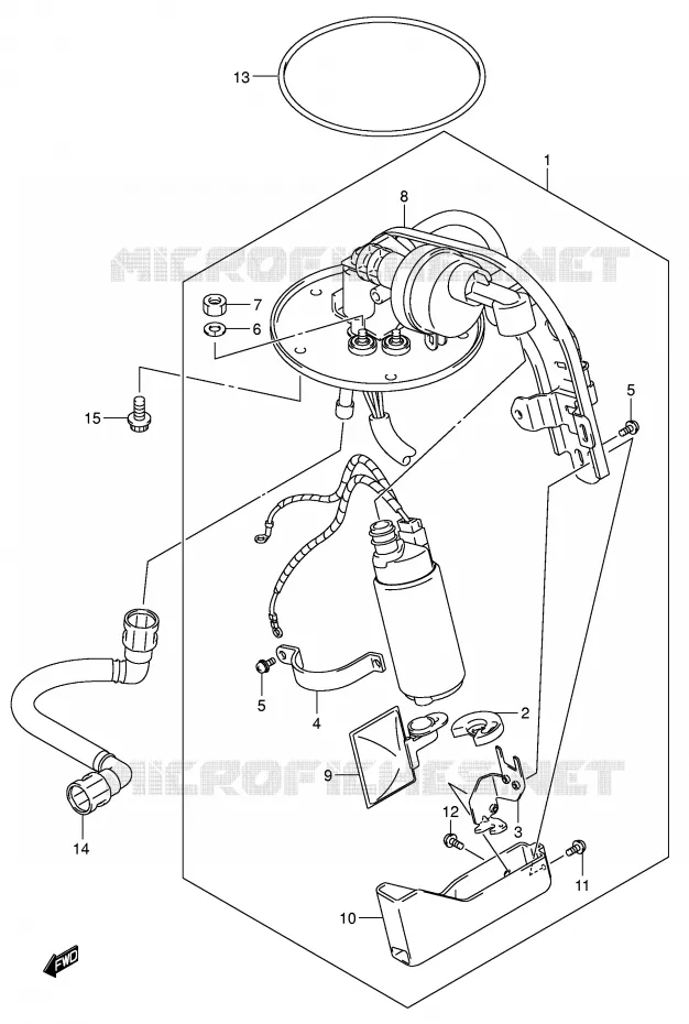 FUEL PUMP (MODEL K5) Suzuki MOTO 800 VOLUSIA 2004  VL800ZK4(E2)