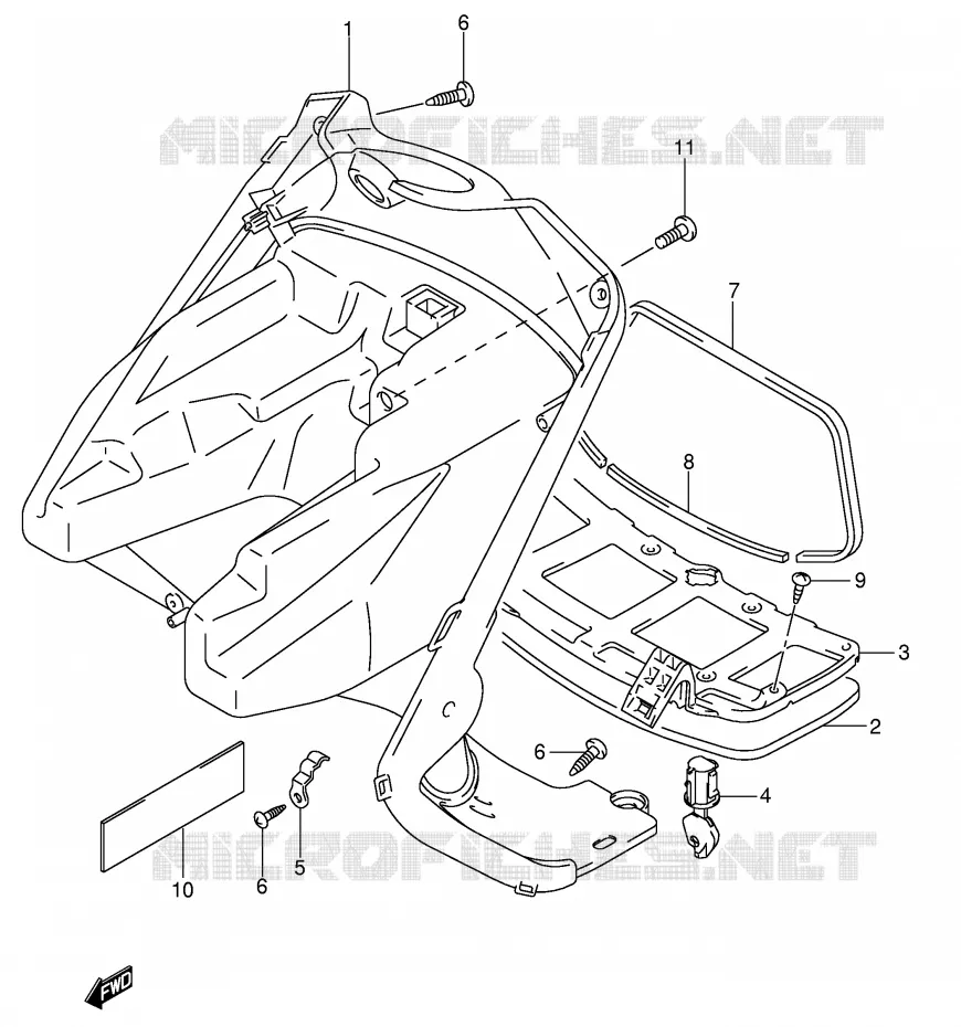 GLOVE BOX Suzuki SCOOTER 150 UE 2001  UE150CTK1(P19)