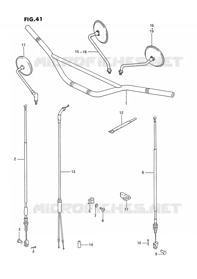 HANDLEBAR Suzuki MOTO 185 TS-ER 1992  TS185ERN(E24)