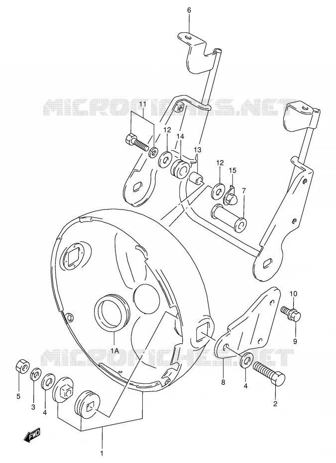 HEADLAMP HOUSING (MODEL L/M/N/P) Suzuki MOTO 800 VX 1993  VX800P(E4)