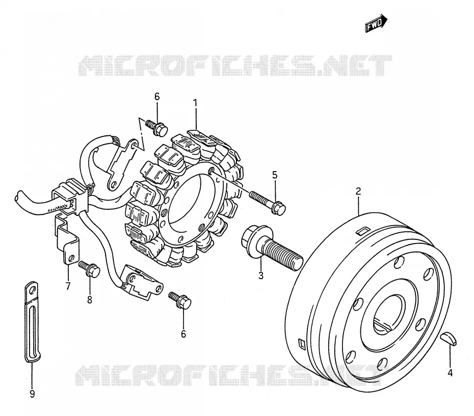 IGNITION Suzuki MOTO 1400 INTRUDER 1992  VS1400GLFN(E28)
