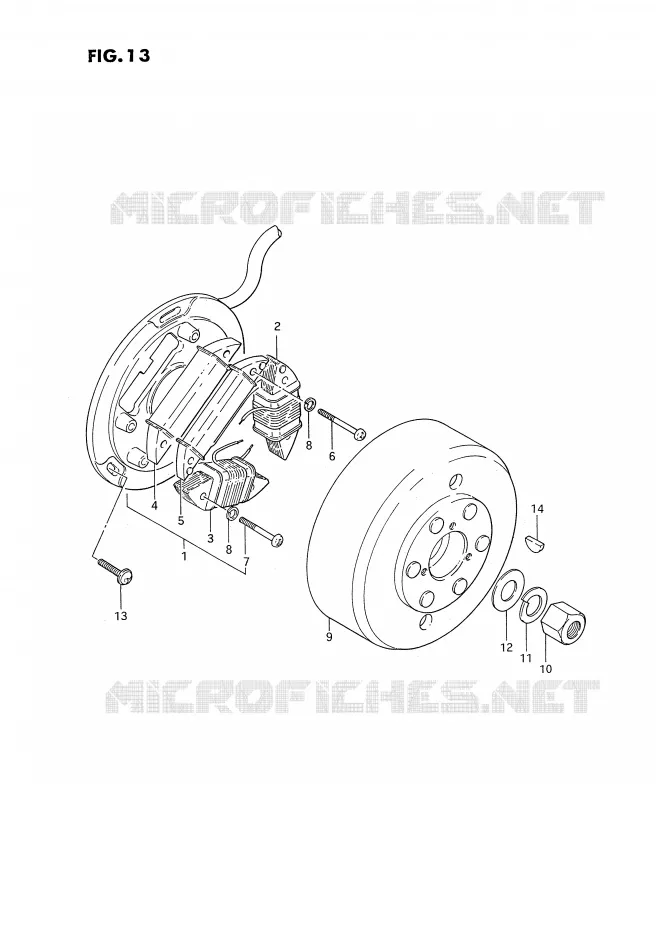 IGNITION Suzuki MOTO 185 TS-ER 1993  TS185ERP(E24)
