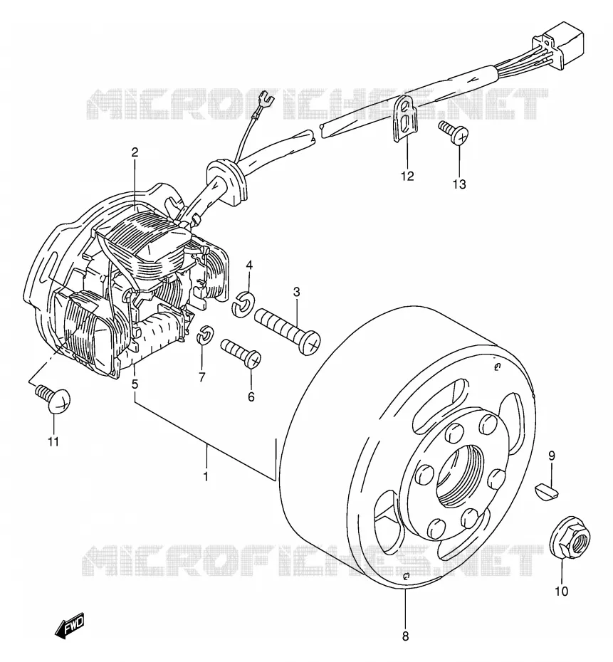 IGNITION Suzuki MOTO 50 TS-W 1983  TS50WD(E6)