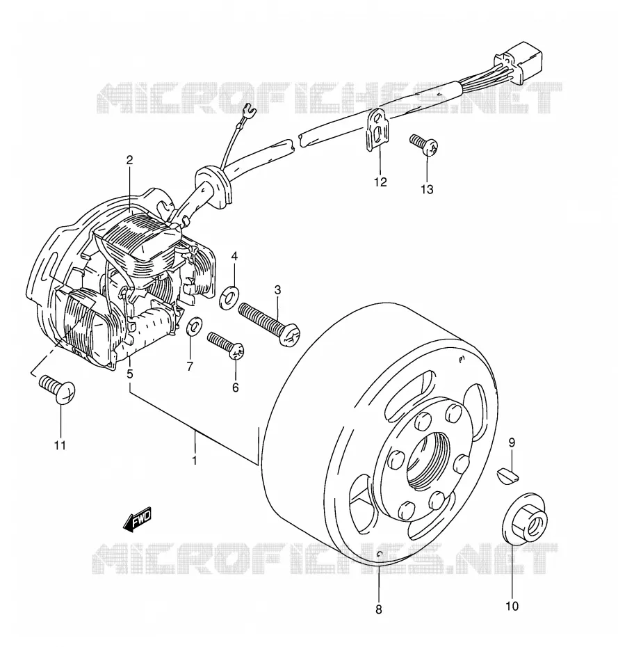 IGNITION Suzuki MOTO 50 TS-X 1987  TS50XKH(E1)