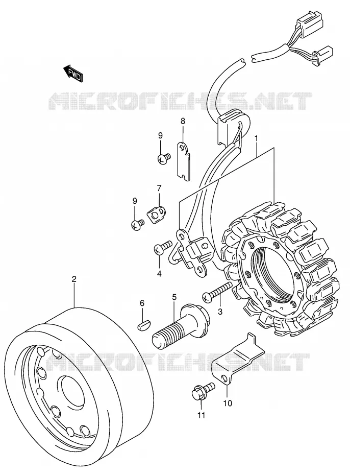 IGNITION Suzuki MOTO 800 INTRUDER 2004  VS800GLK4(E3/E28)