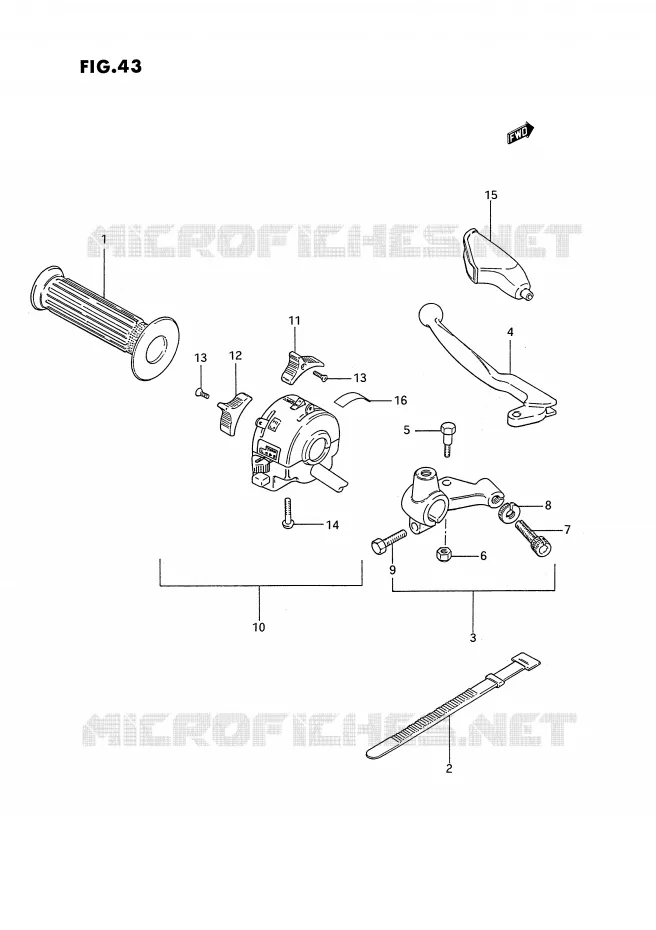 LEFT SWITCH - HANDGRIP Suzuki MOTO 185 TS-ER 1989  TS185ERK(E24)