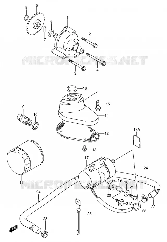 OIL PUMP/FUEL PUMP Suzuki MOTO 1500 INTRUDER 2000  VL1500Y(E2)