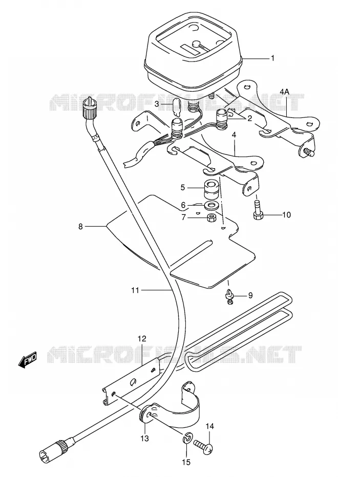 SPEEDOMETER Suzuki MOTO 50 TS-X 1991  TS50XAM(E4)