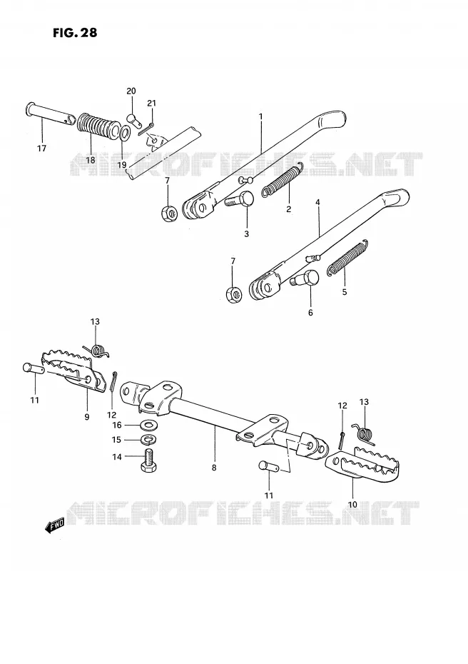 STAND Suzuki MOTO 185 TS-ER 1994  TS185ERR(E24)