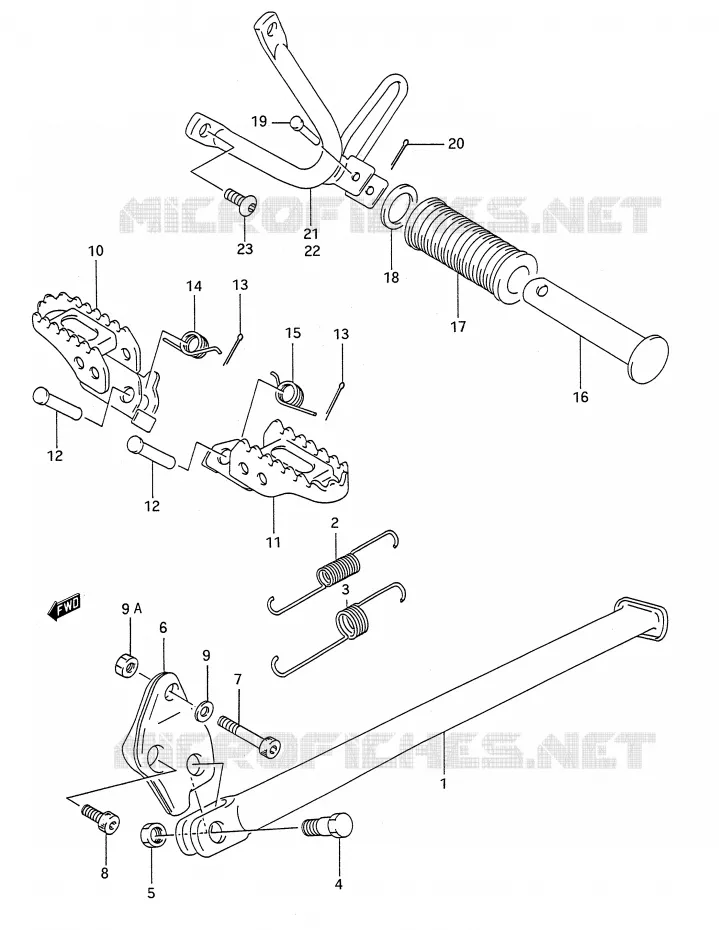 STAND Suzuki MOTO 200 TS-R 1991  TS200RM(E28)