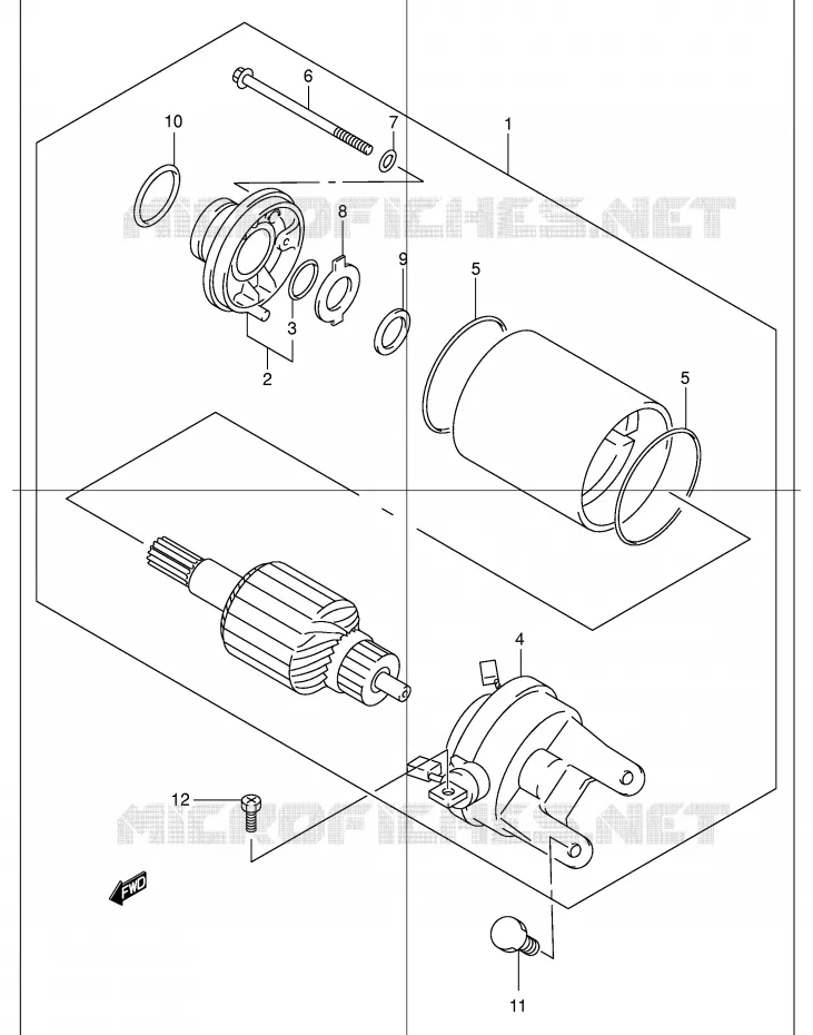STARTER MOTOR Suzuki SCOOTER 150 EPICURO 2000  UC150RY(E34)