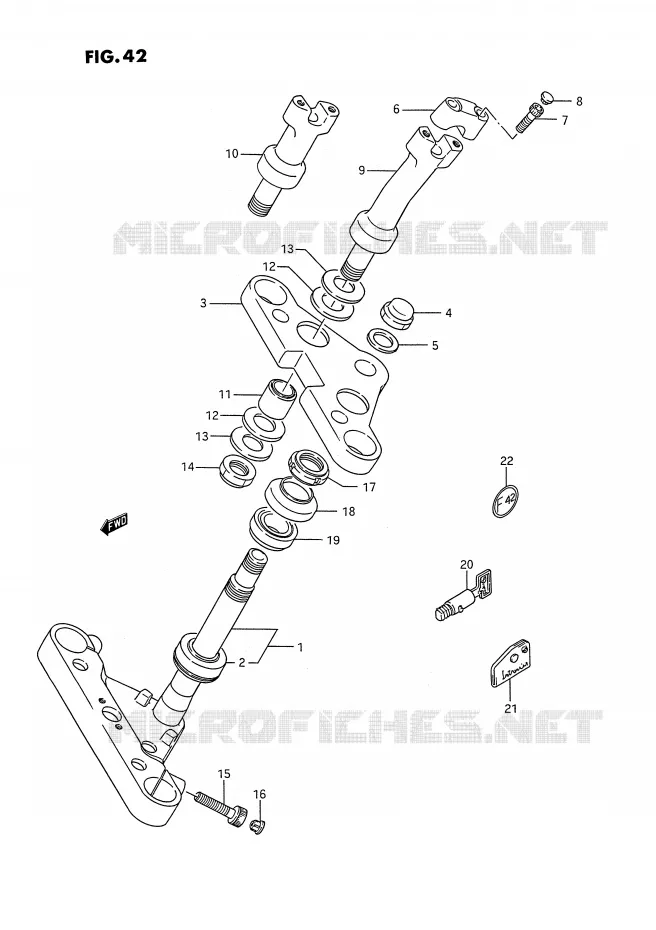 STEERING COLUMN (MODEL H/J/K/L/M/N/P/R) Suzuki MOTO 1400 INTRUDER 1988  VS1400GLFJ(E2)