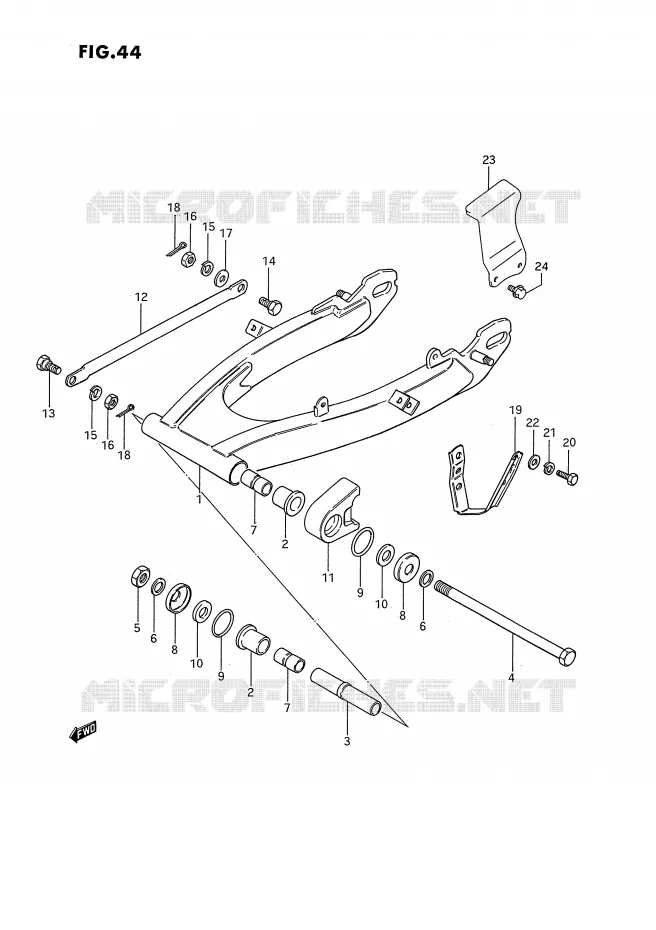 SWINGARM Suzuki MOTO 185 TS-ER 1982  TS185ERZ(E24)