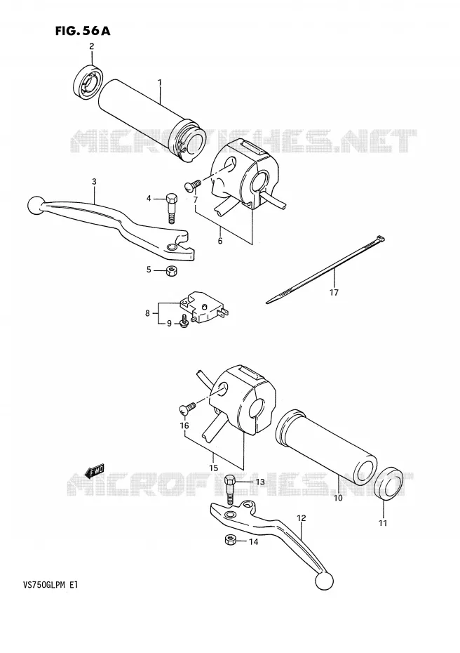 SWITCHES (MODEL K/L/M) Suzuki MOTO 750 INTRUDER 1987  VS750GLPH(E1)