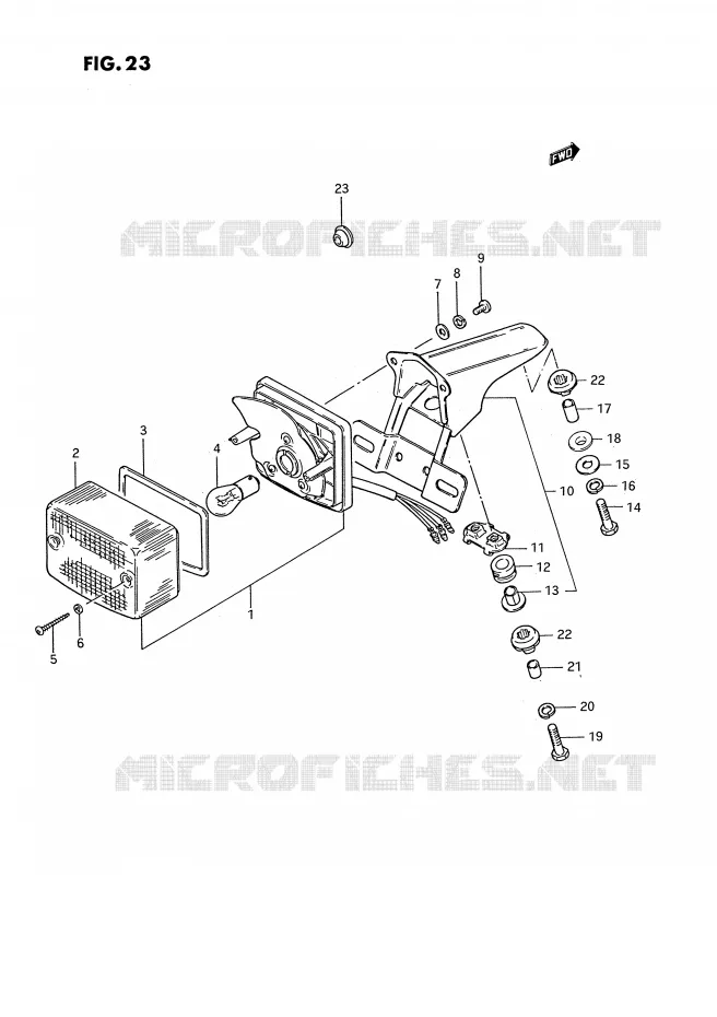 TAIL LIGHT (E2, E26) Suzuki MOTO 185 TS-ER 1992  TS185ERN(E24)