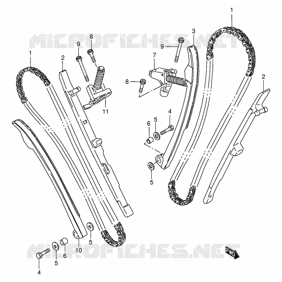 TIMING Suzuki MOTO 800 VX 1994  VX800R(E4)