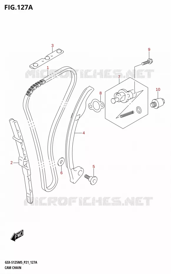 TIMING Suzuki MOTO 125 GSX-S 2025  GSX-S125RL / GSX-S125RLX M5 (P21)