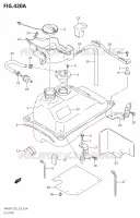FUEL TANK for Suzuki BURGMAN 400 2007