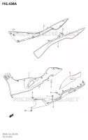 LOWER FAIRING (K7,K8) for Suzuki BURGMAN 400 2007