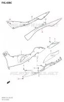 LOWER FAIRING (L0) for Suzuki BURGMAN 400 2007