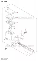 REAR BRAKE MASTER CYLINDER (K7) for Suzuki BURGMAN 400 2007