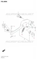BRAKE PEDAL for Suzuki DR-Z 400 2019