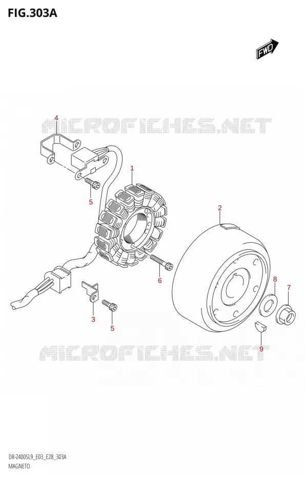 IGNITION Suzuki MOTO 400 DR-Z 2019  DR-Z400S L9 (E28)