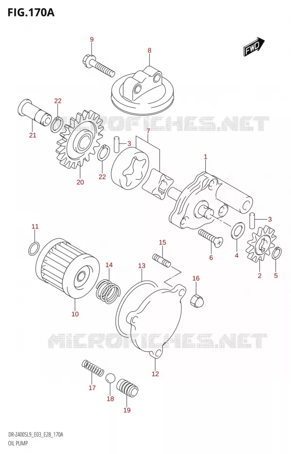 OIL PUMP Suzuki MOTO 400 DR-Z 2019  DR-Z400S L9 (E28)