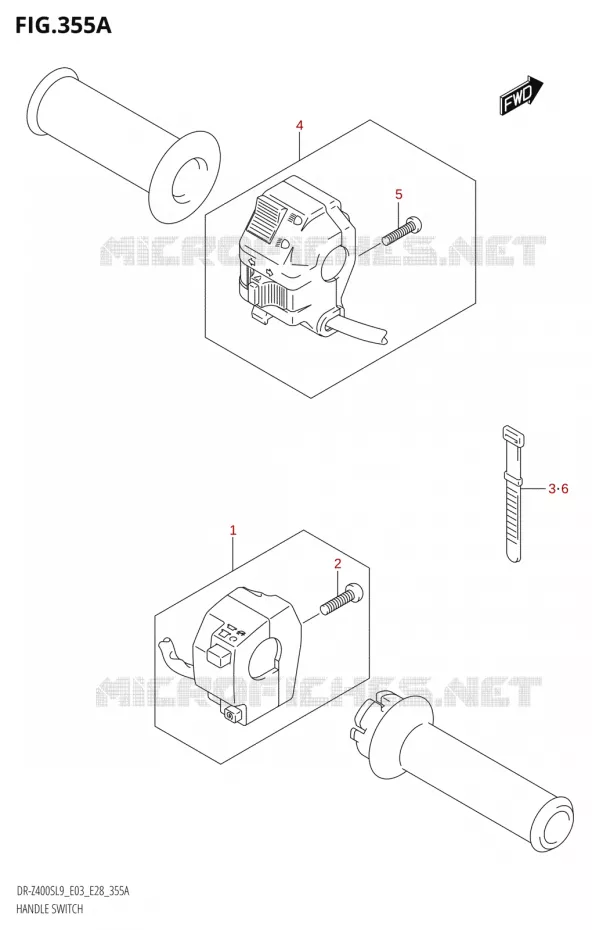 SWITCHES Suzuki MOTO 400 DR-Z 2019  DR-Z400S L9 (E28)