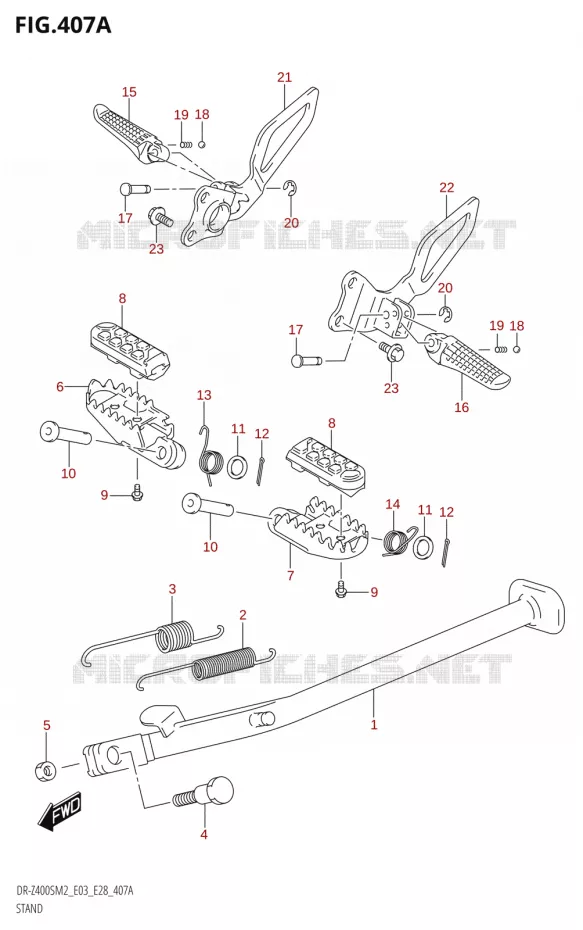 STAND (DR-Z400S) Suzuki MOTO 400 DR-Z 2022  DR-Z400S 2022 M2 (E28)