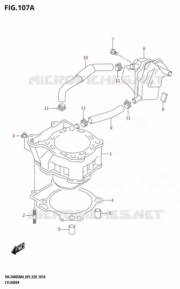 CYLINDER Suzuki MOTO 400 DR-Z 2024  DR-Z400S 2024 M4